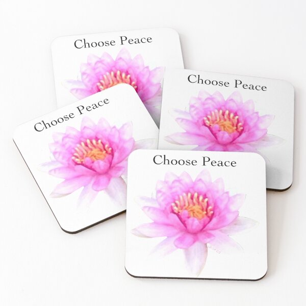 Item preview, Choose peace lotus blossom designed and sold by Josephine Ethereal.