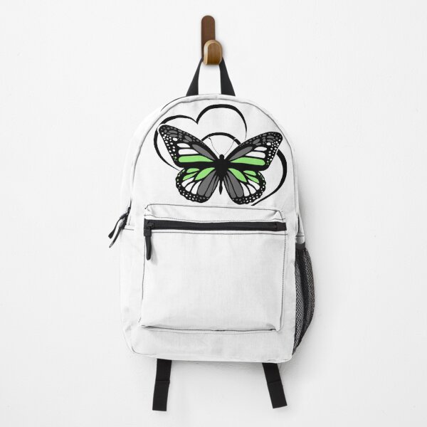 Item preview, Double Heart Agender Pride Flag Butterfly designed and sold by QueenS-Gallery.