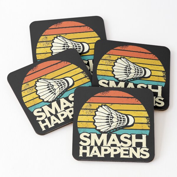 Item preview, Badminton Smash Happens Retro Vintage Design designed and sold by Dago345.
