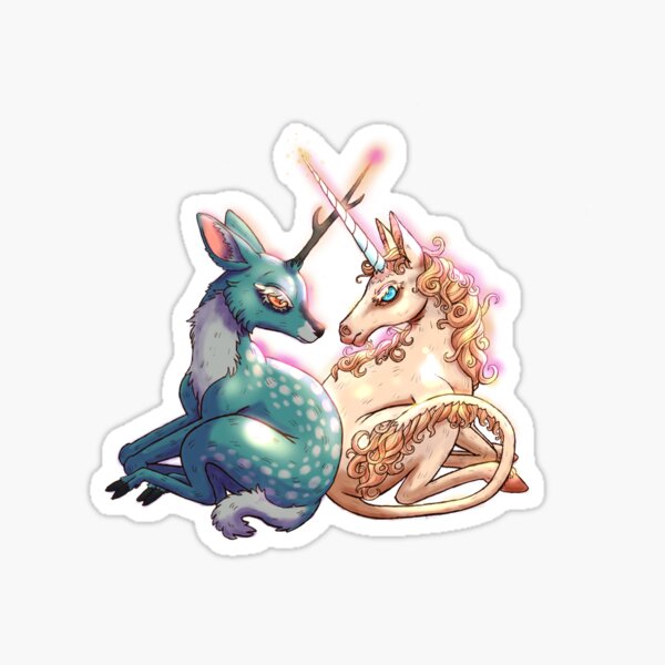 Item preview, Two Unicorns designed and sold by quokkabear.
