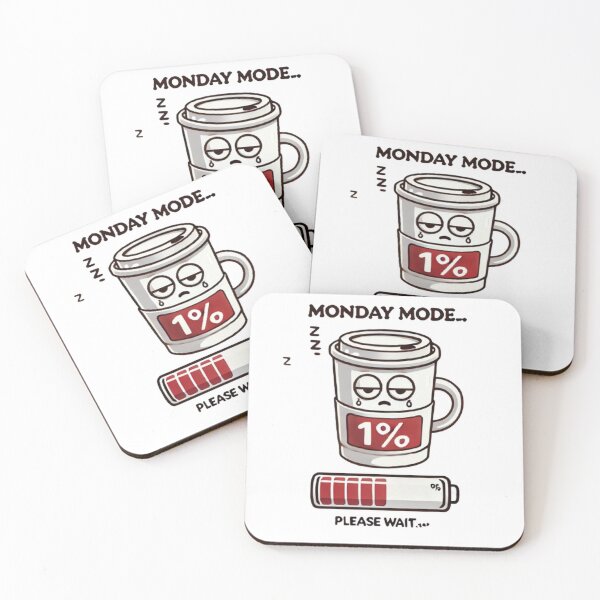 Item preview, Monday Mode: Battery empty? Only coffee can save you! | Funny design for morning grouches & coffee lovers designed and sold by Eterna Vision.