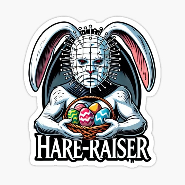Item preview, Hare-Raiser - Hellish Horror Bunny Parody Design designed and sold by The Killer's Palette.