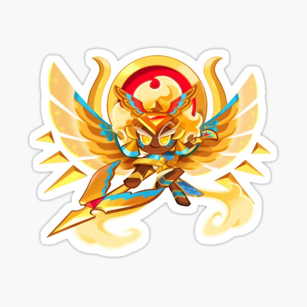 Vista previa del artículo con la obra «Galleta de queso dorada DESPERTADA || Cookie Run Kingdom», diseñado y vendido por yuqoink.