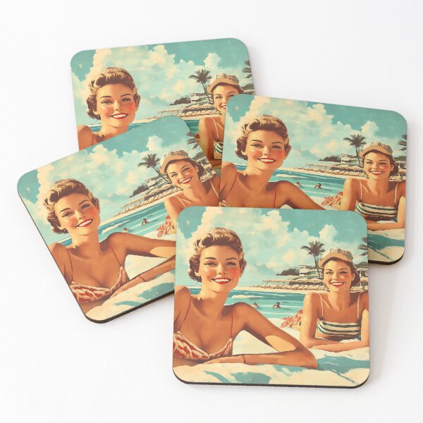 Item preview, Retro Beach Vacation Postcards 10 designed and sold by SteadyRolling.