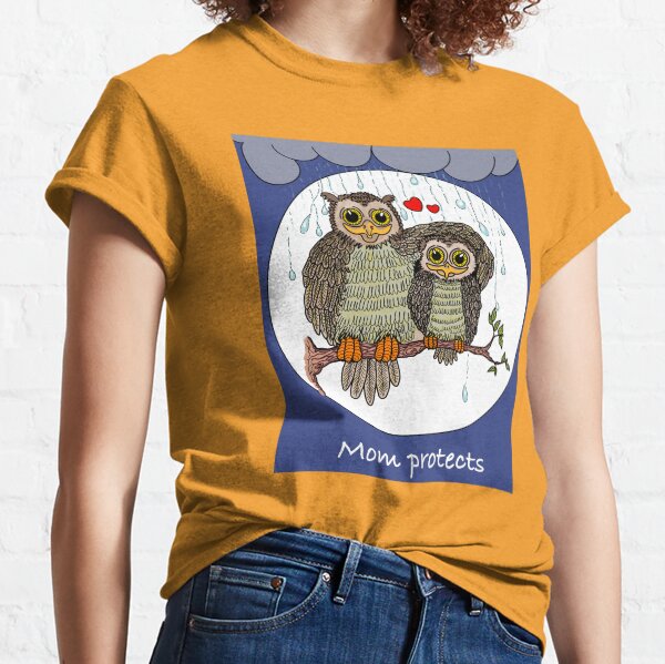 Item preview, Mother owl protects designed and sold by Helenart-D.