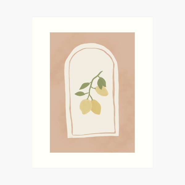 Item preview, Lemon with rust background  designed and sold by WildDoveAU.