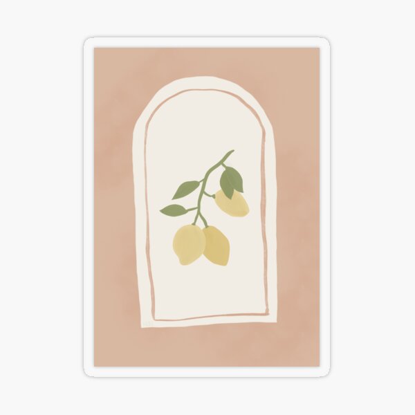 Item preview, Lemon with rust background  designed and sold by WildDoveAU.