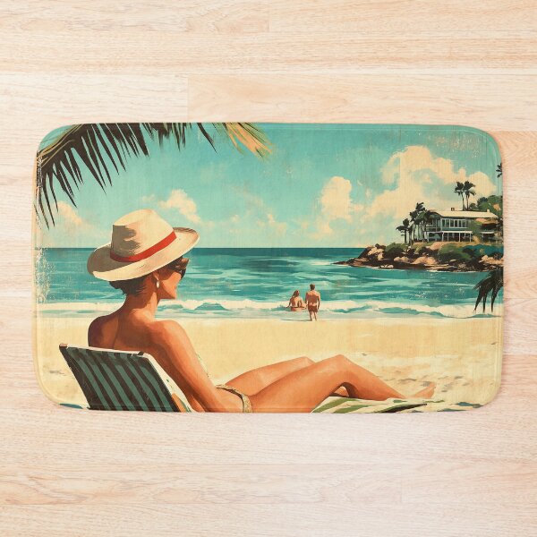 Item preview, Retro Beach Vacation Postcards 11 designed and sold by SteadyRolling.