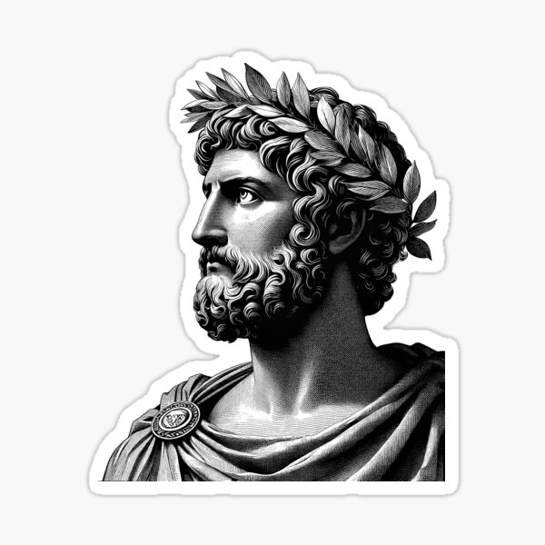 Champion of Athens Inspiring Portrait of Themistocles Unveiled Sticker