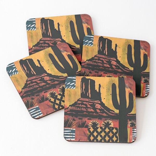 Item preview, Southwest Desert Red Sandstone Butte Saguaro Cactus  designed and sold by scooterbaby.