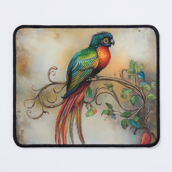 Item preview, Vintage Aviary: The Gilded Perch of Crimson Quill designed and sold by bloorose.