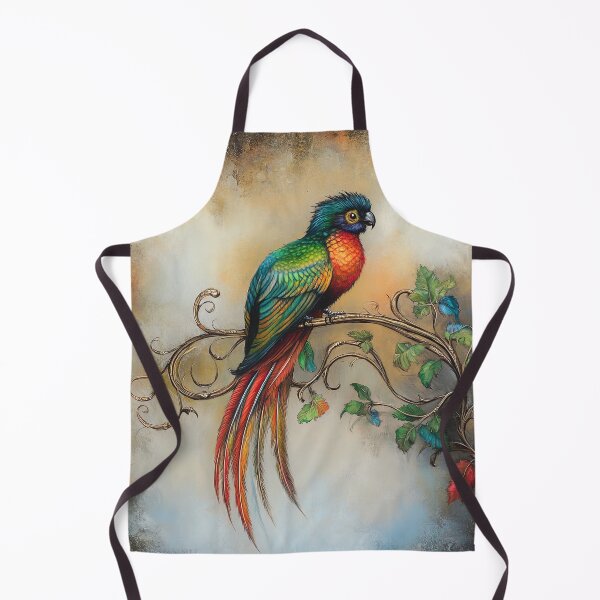 Item preview, Vintage Aviary: The Gilded Perch of Crimson Quill designed and sold by bloorose.