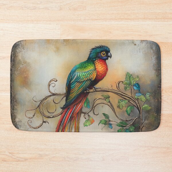 Item preview, Vintage Aviary: The Gilded Perch of Crimson Quill designed and sold by bloorose.