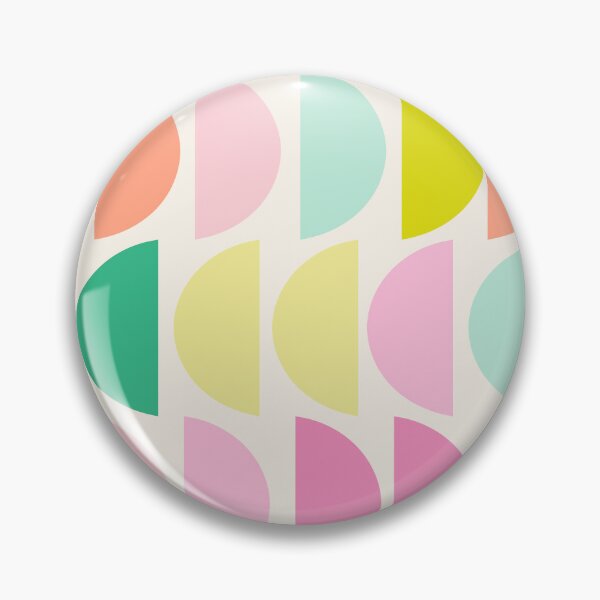 Item preview, Pastel Geometric Half-Circle Pattern designed and sold by JuneJournal.