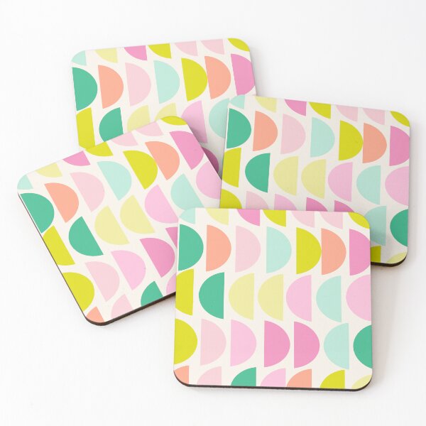 Item preview, Pastel Geometric Half-Circle Pattern designed and sold by JuneJournal.