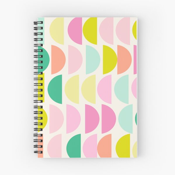 Item preview, Pastel Geometric Half-Circle Pattern designed and sold by JuneJournal.