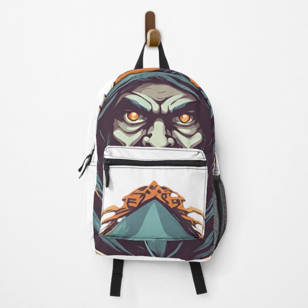 Item preview, Mysterious Hooded Wizard with Fiery Eyes designed and sold by SuperNerdStore.