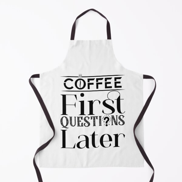 Item preview, Coffee lover first questions later quote humor designed and sold by ilyanadesign.