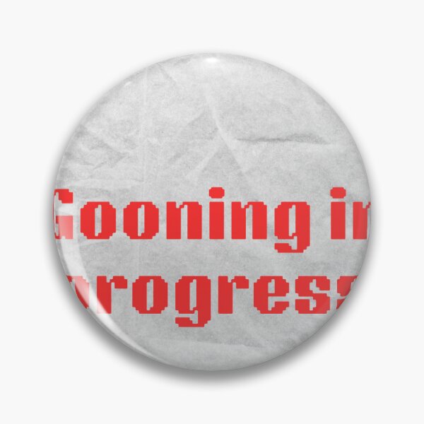 Item preview, Gooning in Progress Kiss-Cut Stickers for Gooning in Progress, Laptop Decal, Fun Gift, Casual Expression, Trendy Decor, Playful Stickers designed and sold by LiftedCrafts.