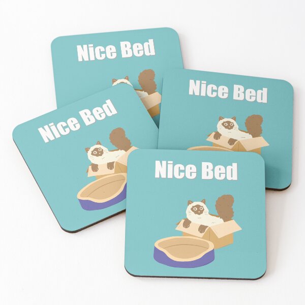 Item preview, Humorous cat art : Nice Bed designed and sold by TheGrandLordCat.