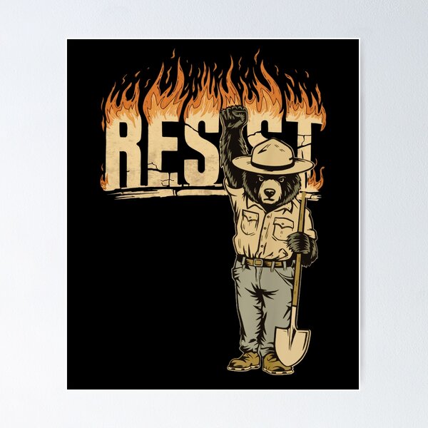 Item preview, Vintage Smokey The Resist Bear Nation Park  designed and sold by InklingIris.