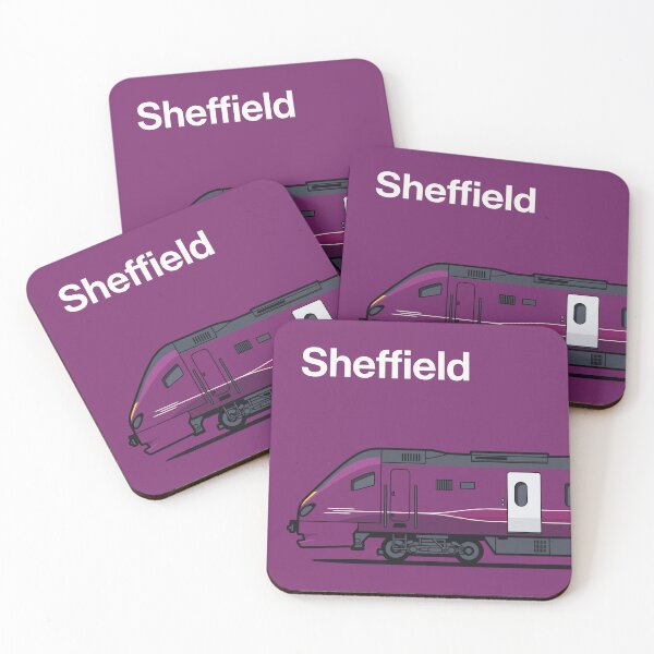Item preview, Sheffield Class 222 Purple World Train Side England UK designed and sold by VoodooCircus.