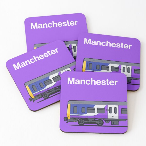 Item preview, Manchester Class 323 Purple World Train Side England UK designed and sold by VoodooCircus.