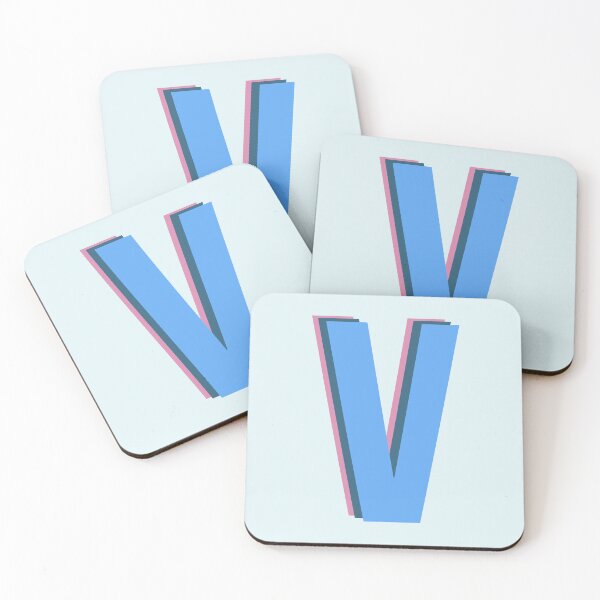 Item preview,  Modern Geometric V Letter Pattern designed and sold by JuneJournal.