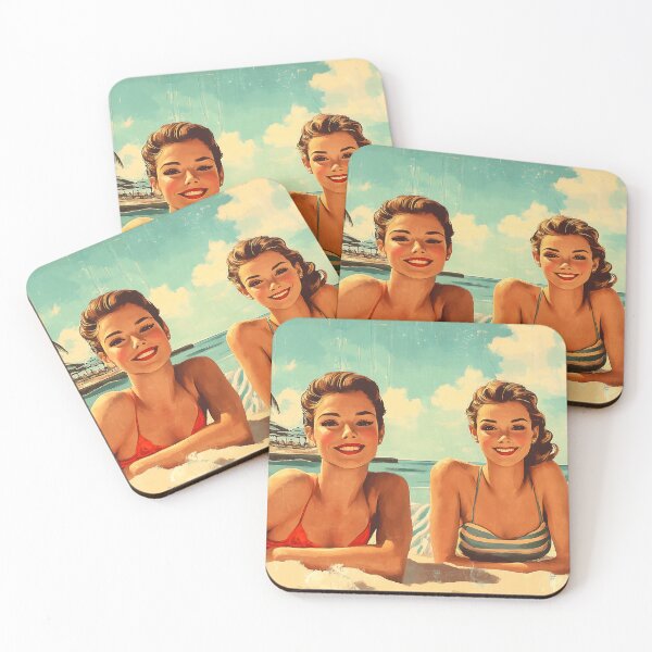 Item preview, Retro Beach Vacation Postcards 13 designed and sold by SteadyRolling.