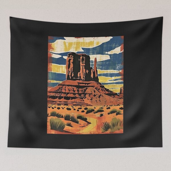 Item preview, Southwest Desert Red Sandstone Butte New Mexico designed and sold by scooterbaby.