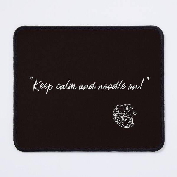 Item preview, "Keep calm and noodle on!" designed and sold by Boardwalkmerch.