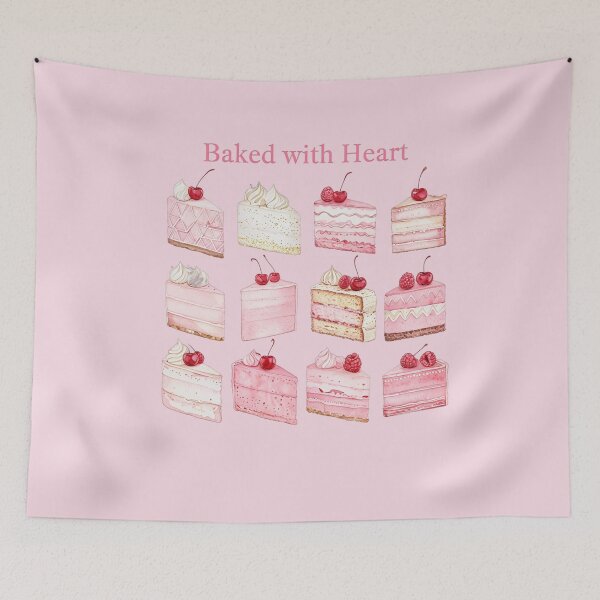 Item preview, Baked with Heart - Elegant Cake & Pastry Lover T-Shirt designed and sold by TeesByOquad.