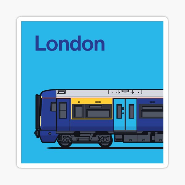 Item preview, London Class 377 Navy World Train Side England UK designed and sold by VoodooCircus.
