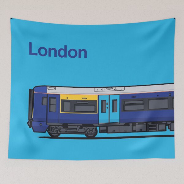 Item preview, London Class 377 Navy World Train Side England UK designed and sold by VoodooCircus.