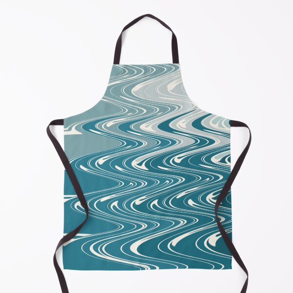 Item preview, Abstract Blue and White Wavy Marble Pattern designed and sold by JuneJournal.