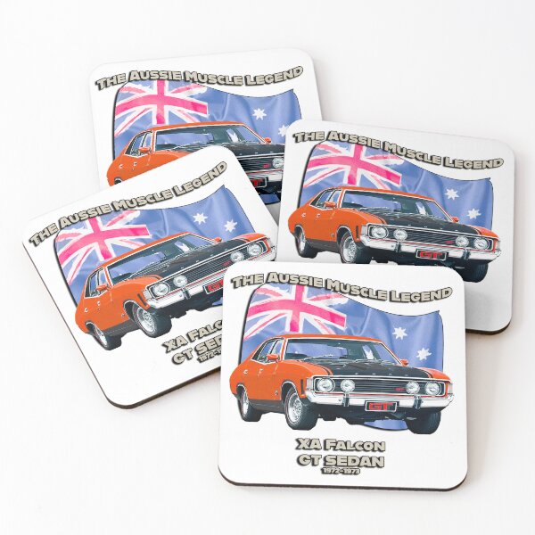 Item preview, XA Falcon GT Sedan 1972-1973 – The Aussie Muscle Legend (White Background) designed and sold by Michael van der Hoorn.