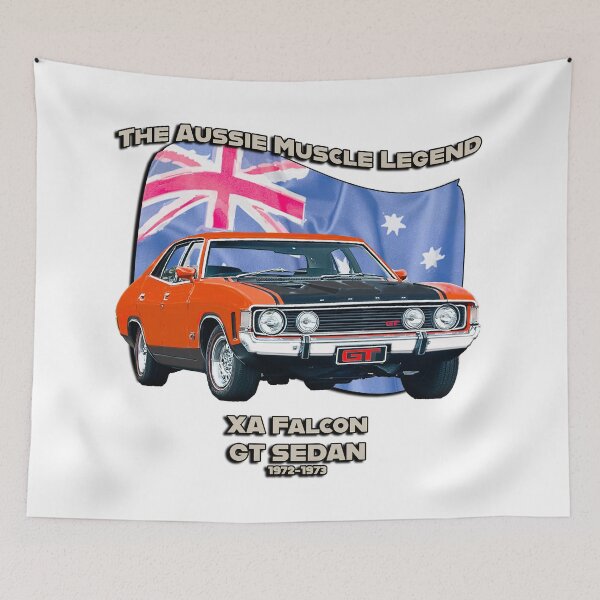 Item preview, XA Falcon GT Sedan 1972-1973 – The Aussie Muscle Legend (White Background) designed and sold by Michael van der Hoorn.
