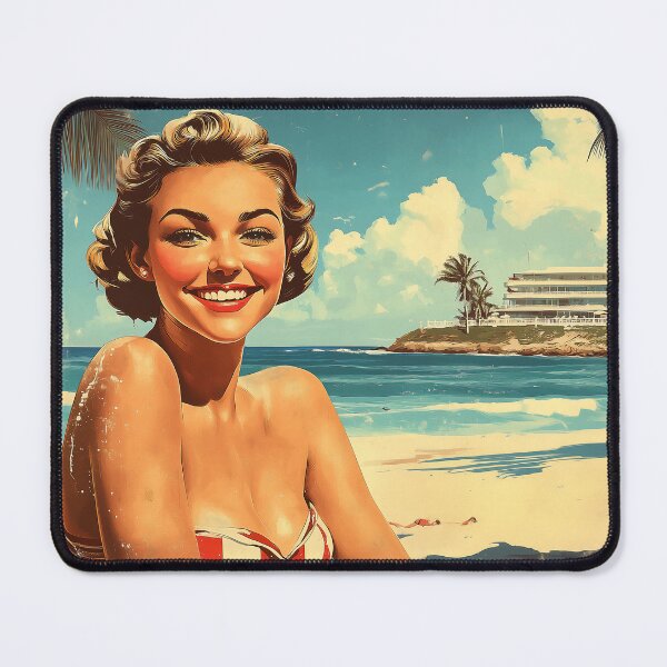 Item preview, Retro Beach Vacation Postcards 16 designed and sold by SteadyRolling.