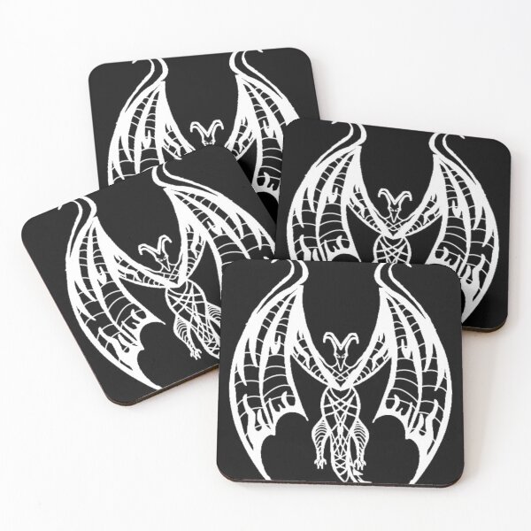 Item preview, black and white fierce dragon designed and sold by crafty-licious.