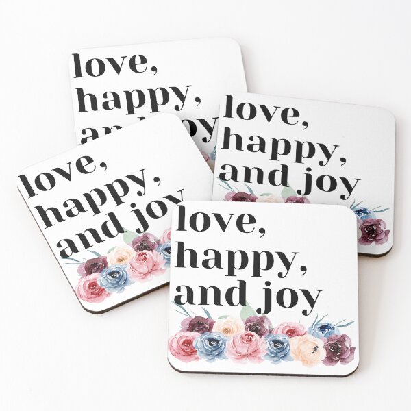 Item preview, Love, Happy and Joy - flower design designed and sold by MillaEve.