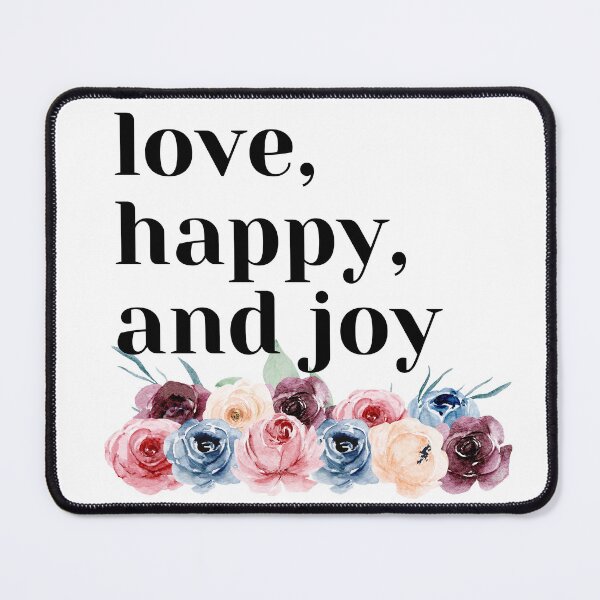 Item preview, Love, Happy and Joy - flower design designed and sold by MillaEve.