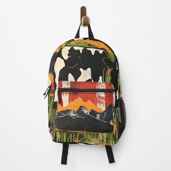 Item preview, Holstein Dairy Cows Herd Eating Tall Grass Mountain Meadow designed and sold by scooterbaby.
