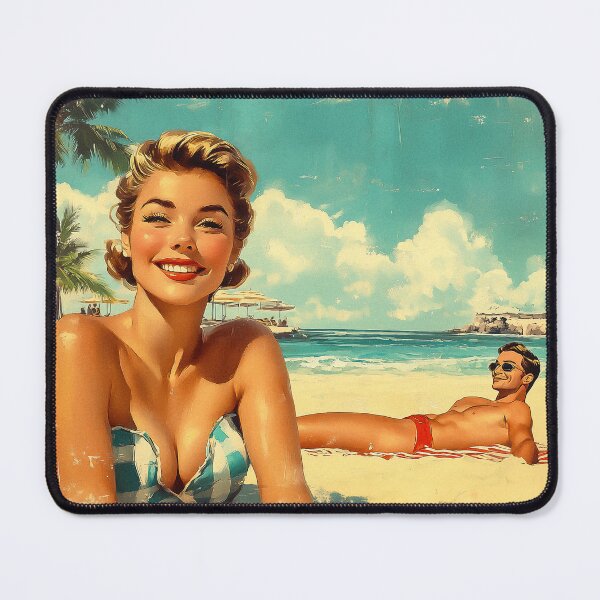 Item preview, Retro Beach Vacation Postcards 18 designed and sold by SteadyRolling.