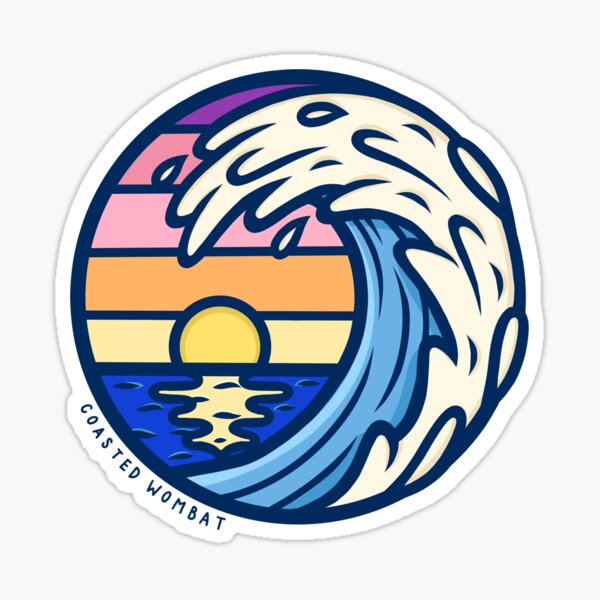 Aperçu de l'œuvre Sunset Wave créée et vendue par CoastedWombat.