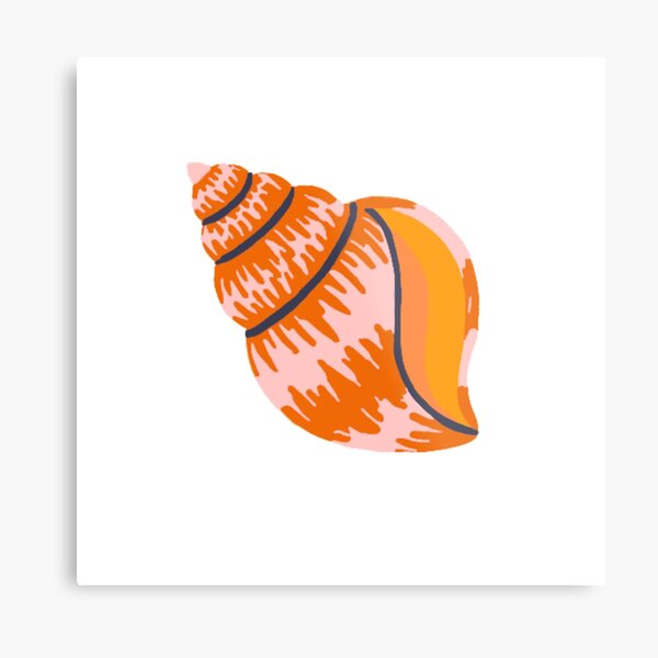 Aperçu de l'œuvre Coquillage tulipe rose, marron et orange créée et vendue par Arigaetano.