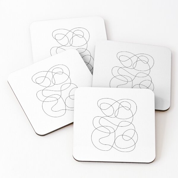 Item preview, Minimalist Black Abstract Line Art designed and sold by JuneJournal.