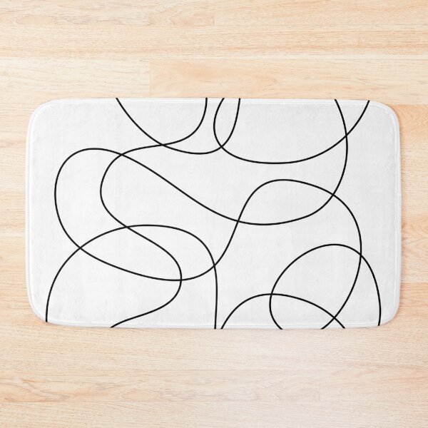 Item preview, Minimalist Black Abstract Line Art designed and sold by JuneJournal.