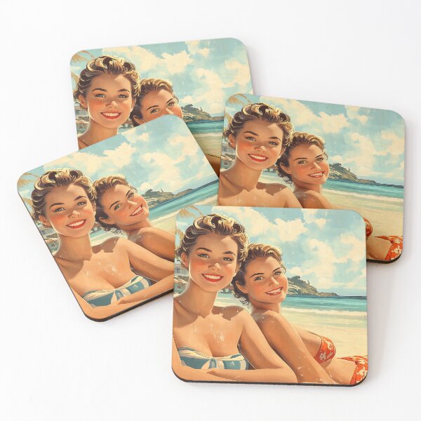 Item preview, Retro Beach Vacation Postcards 19 designed and sold by SteadyRolling.