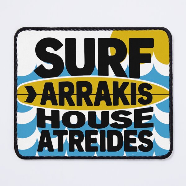 Item preview, Surf Arrakis - House Atreides Retro Sci-Fi Tee designed and sold by fulldreamer2021.