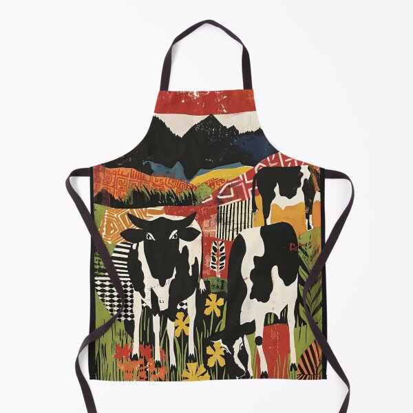 Item preview, Holstein Dairy Cows Herd Eating Tall Grass Mountain Meadow designed and sold by scooterbaby.